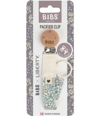 BIBS x LIBERTY klip na cumlík z BIO bavlny - Ivory