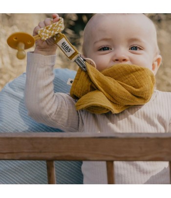 BIBS Bandana mušelínový slintáčik z BIO bavlny - Dusty Pink