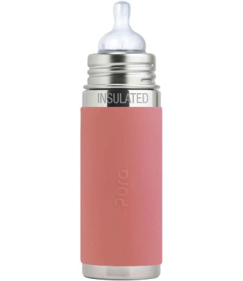 Pura® dojčenská TERMO fľaša 260ml - Rose