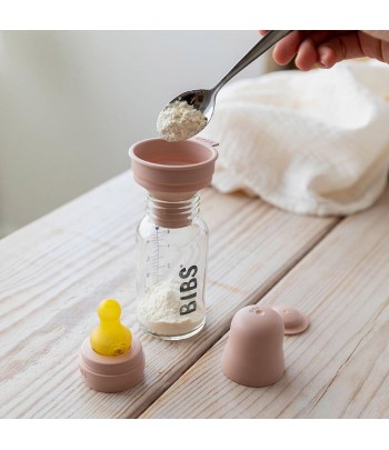 BIBS Baby Bottle sklenená fľaša 110ml - Mauve