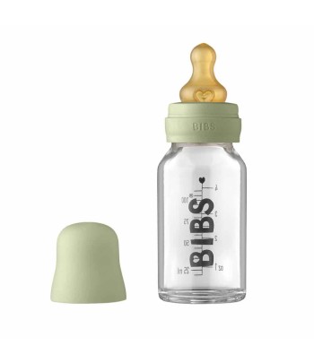 BIBS Baby Bottle sklenená fľaša 110ml - Mauve