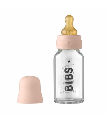 BIBS Baby Bottle sklenená fľaša 110ml - Mauve