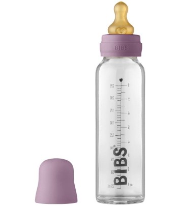 Skleněná láhev BIBS Baby Bottle 225ml - Mauve