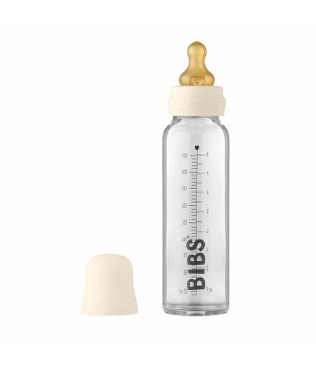 BIBS Baby Bottle sklenená fľaša 225ml - Mauve