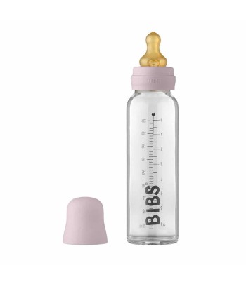 BIBS Baby Bottle sklenená fľaša 225ml - Mauve