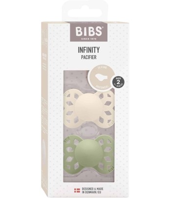 BIBS Infinity anatomické cumlíky zo silikónu 2ks - veľkosť 2 - Blossom / Dusky Lilac