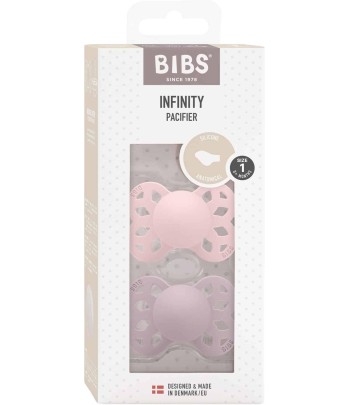 BIBS Infinity anatomické cumlíky zo silikónu 2ks - veľkosť 1 - Fossil Grey / Mauve