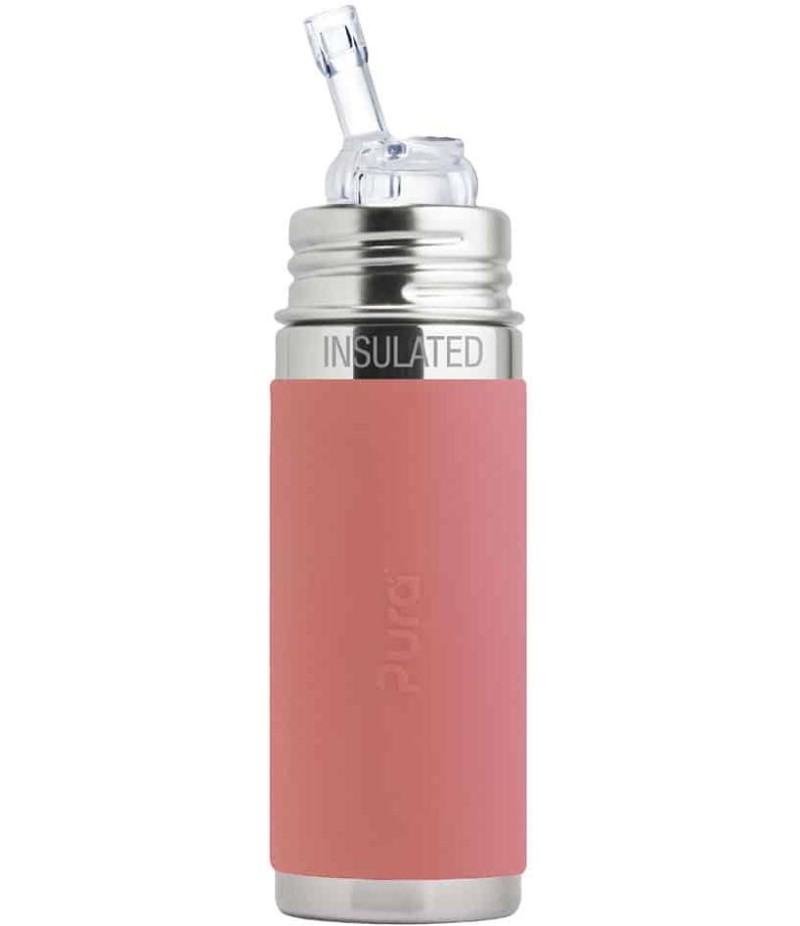 Láhev Pura® TERMO s brčkem 260 ml - Rose