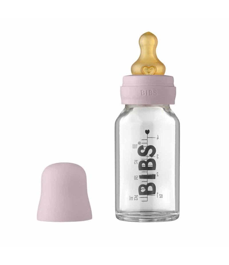 Skleněná láhev BIBS Baby Bottle 110 ml - Dusky Lilac