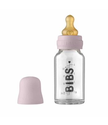 BIBS Baby Bottle sklenená fľaša 110ml - Dusky Lilac