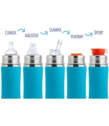 Pura® TERMO fľaša so slamkou 260ml - aqua