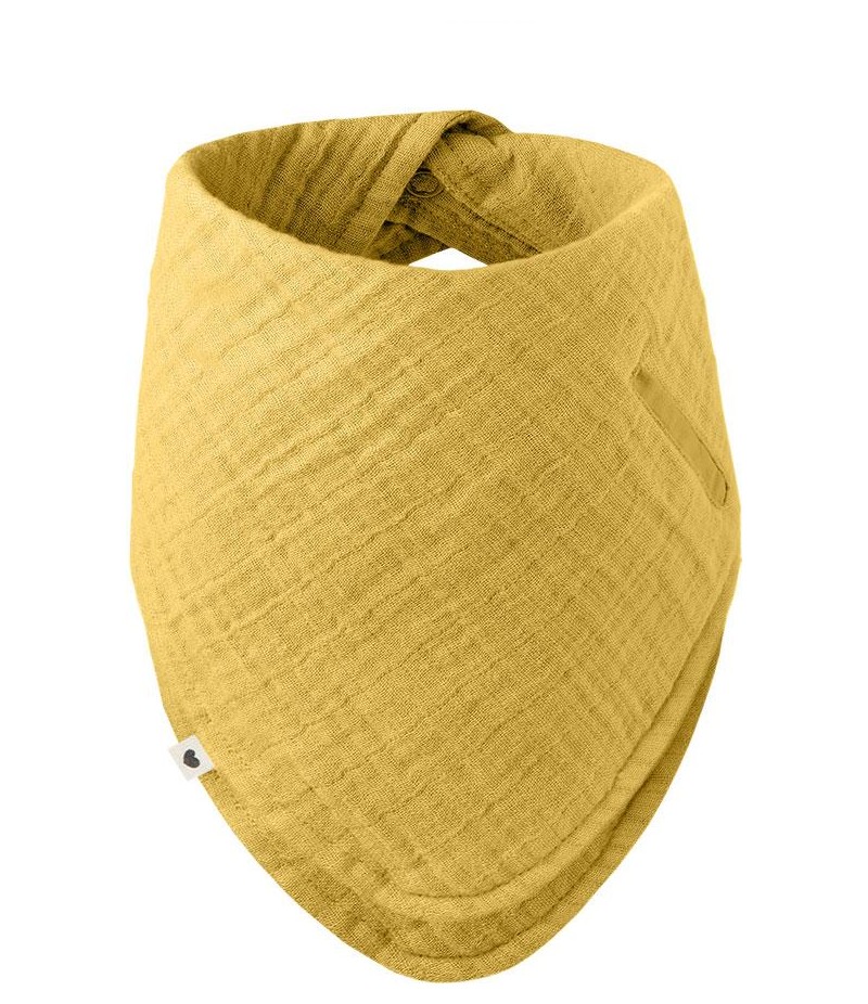 BIBS Bandana mušelínový slintáčik z BIO bavlny - Mustard