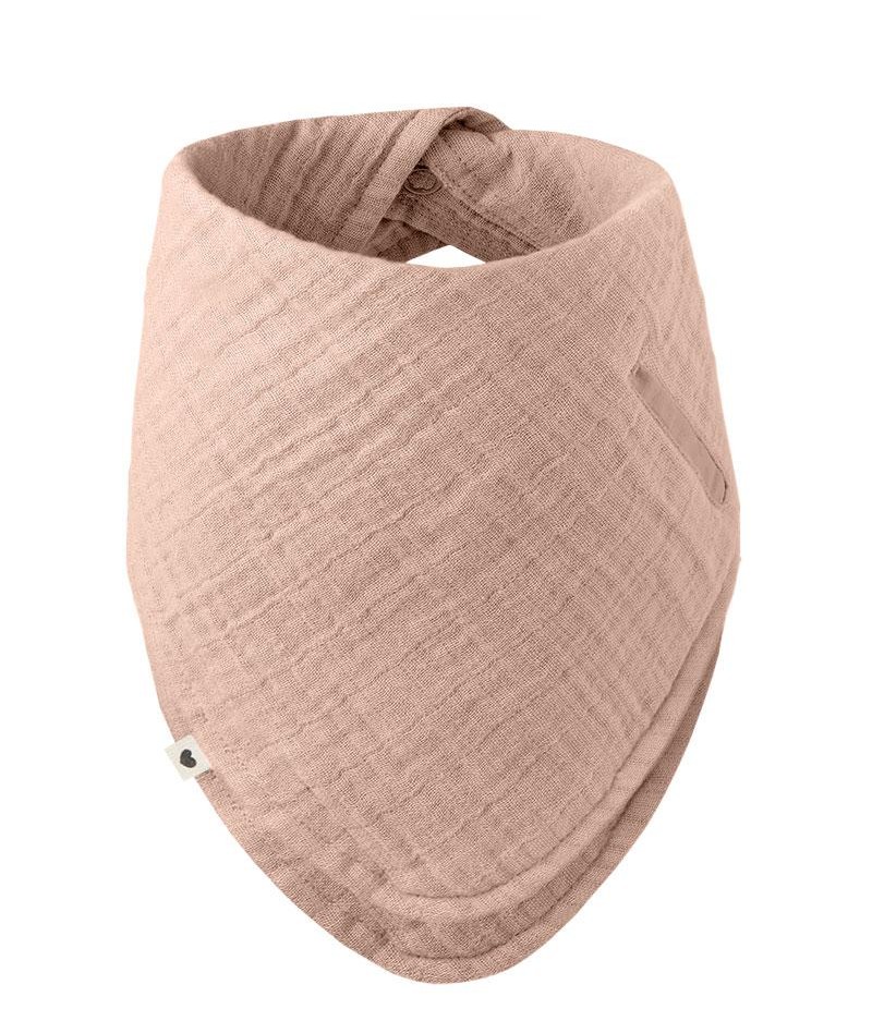 BIBS Bandana mušelínový slintáčik z BIO bavlny - Blush