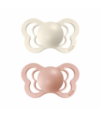 BIBS Couture anatomické cumlíky zo silikónu 2ks - veľkost 2 - Ivory / Blush