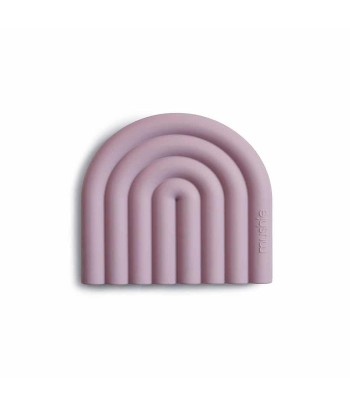 Mushie silikónové hryzatko Rainbow - Mauve