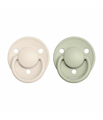 BIBS De Lux cumlíky zo silikónu 2ks - one size - Ivory / Sage