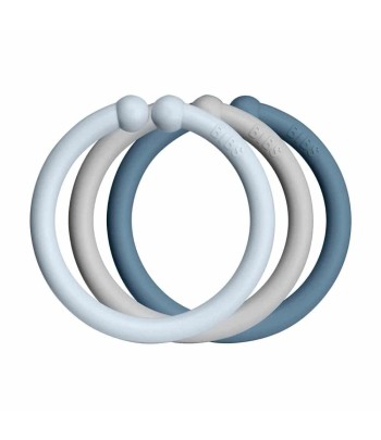 BIBS Loops krúžky 12ks - Baby Blue / Cloud / Petrol