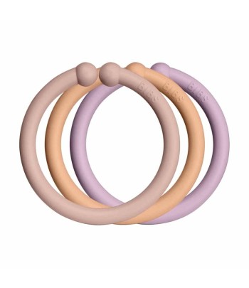 BIBS Loops krúžky 12ks - Blush / Peach / Dusky Lilac