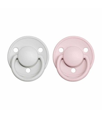 BIBS De Lux cumlíky z prírodného kaučuku 2ks - veľkosť 2 - Ivory / Baby Pink