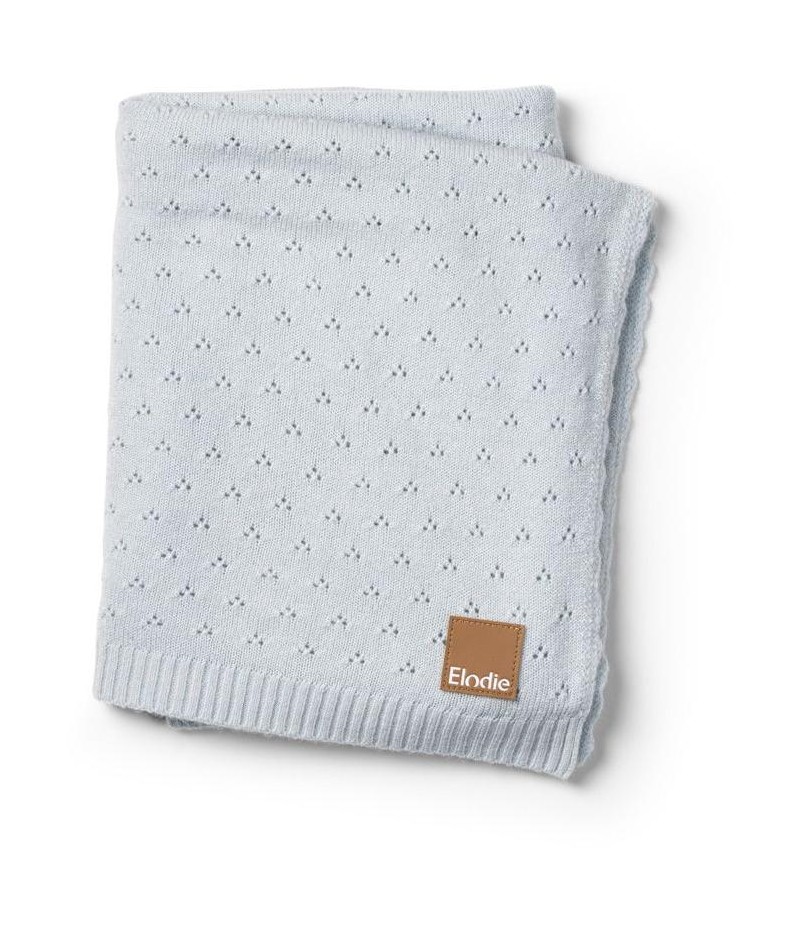 Pointelle Blanket Elodie Details - Bermuda Blue